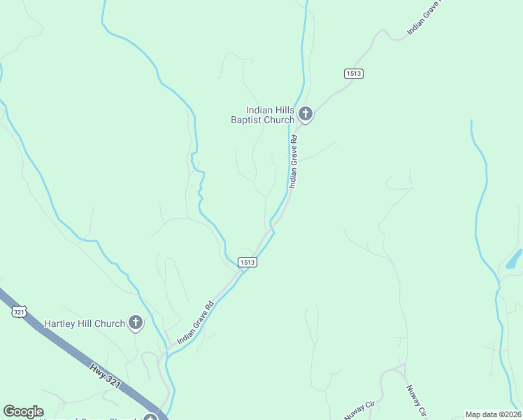 map of restaurants, bars, coffee shops, grocery stores, and more near 2260 Indian Trail in Lenoir