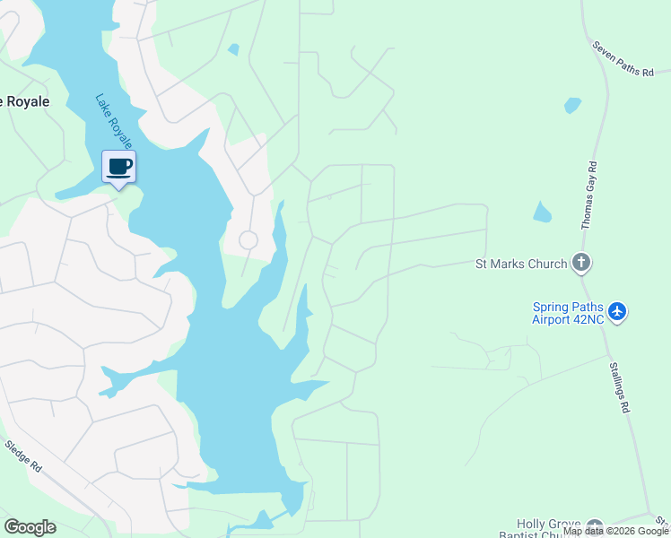 map of restaurants, bars, coffee shops, grocery stores, and more near 1044 Sagamore Drive in Louisburg