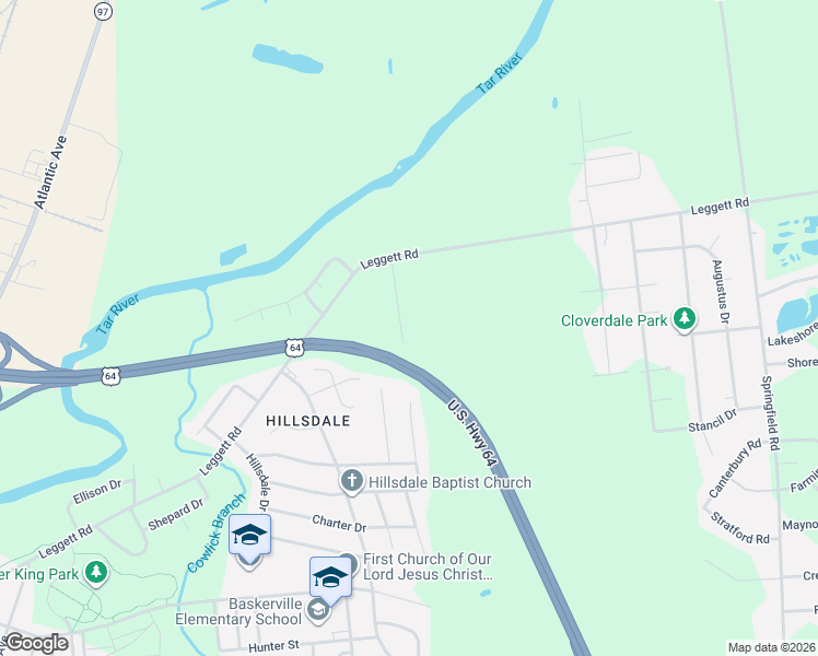 map of restaurants, bars, coffee shops, grocery stores, and more near 1656 Harper Street in Rocky Mount