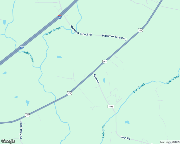 map of restaurants, bars, coffee shops, grocery stores, and more near 3219 U.S. Highway 158 West in Reidsville