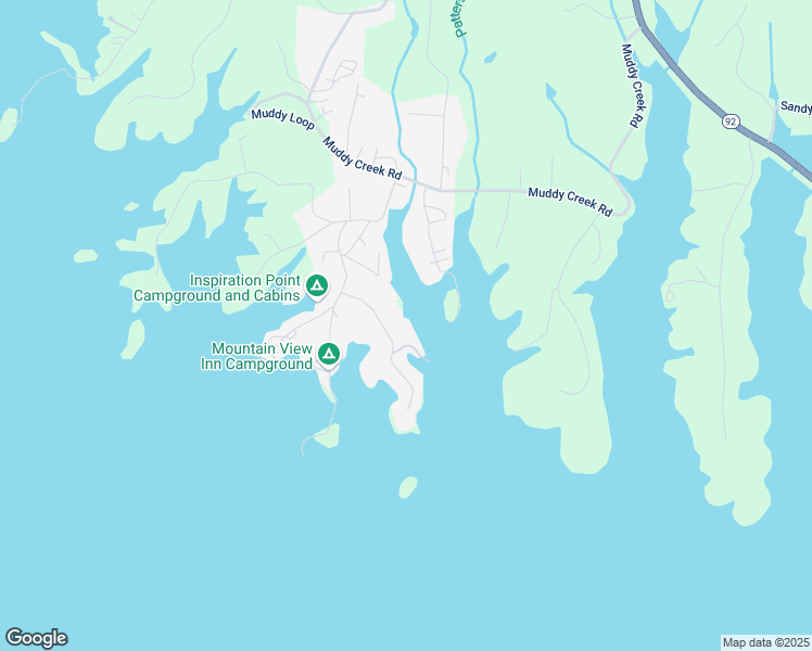map of restaurants, bars, coffee shops, grocery stores, and more near 1237 Cedar Hills Road in Dandridge