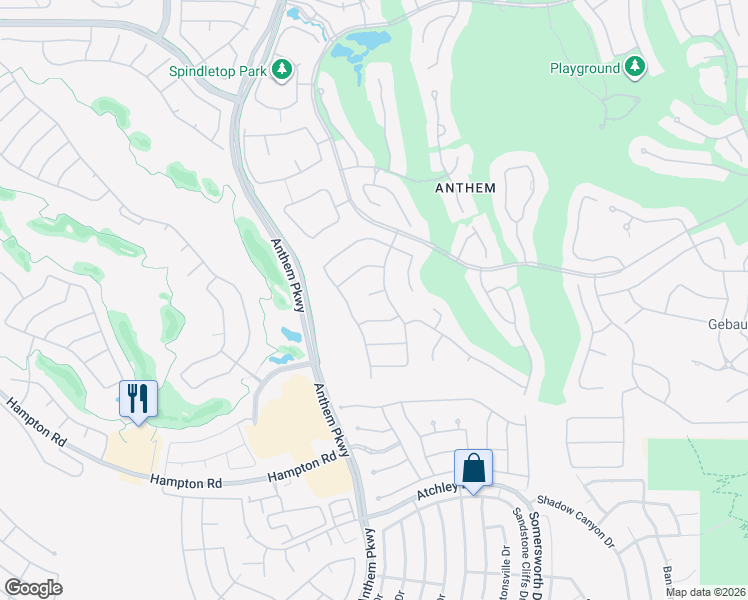 map of restaurants, bars, coffee shops, grocery stores, and more near 5 Perry Park Court in Henderson