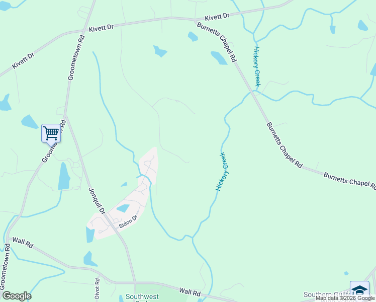 map of restaurants, bars, coffee shops, grocery stores, and more near 5797 Hohn Court in Greensboro
