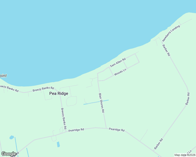 map of restaurants, bars, coffee shops, grocery stores, and more near 167 Blair Shores Road in Roper