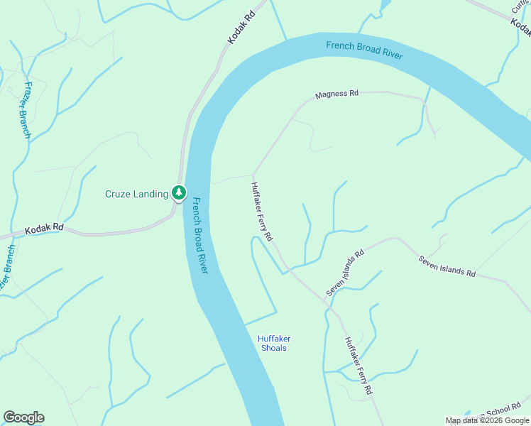 map of restaurants, bars, coffee shops, grocery stores, and more near 7404 Huffaker Ferry Road in Knoxville