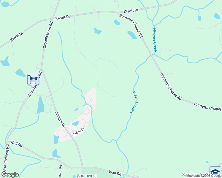 map of restaurants, bars, coffee shops, grocery stores, and more near 5797 Hohn Court in Greensboro