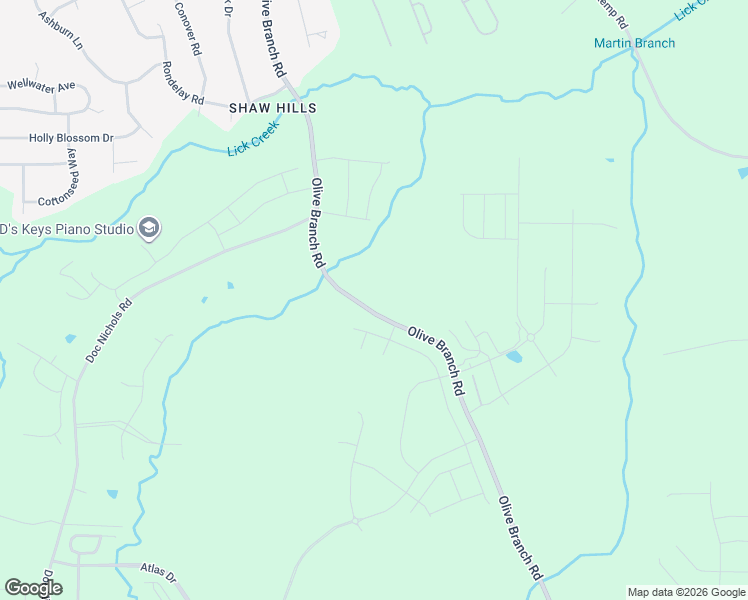 map of restaurants, bars, coffee shops, grocery stores, and more near 700-1498 Olive Branch Road in Durham