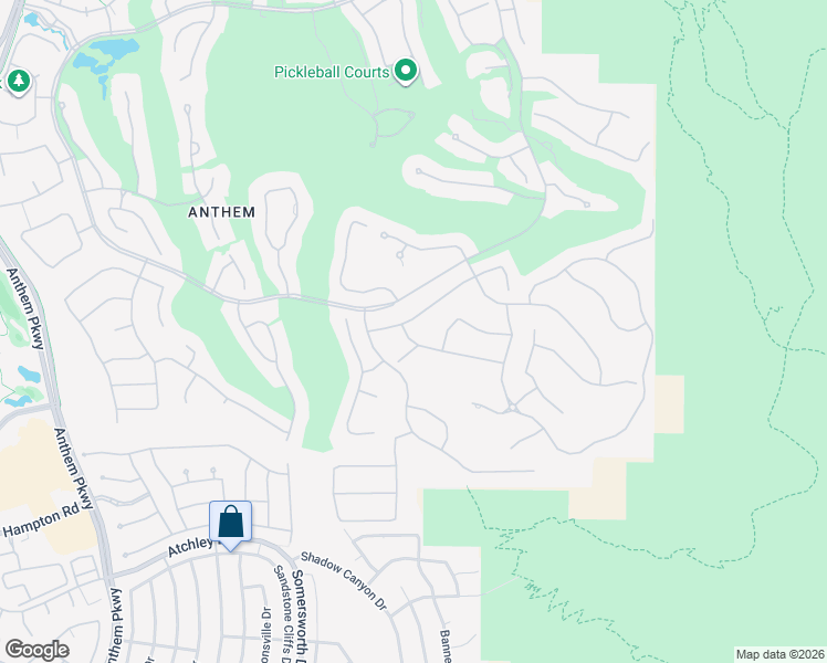 map of restaurants, bars, coffee shops, grocery stores, and more near 6 Gladewater Drive in Henderson