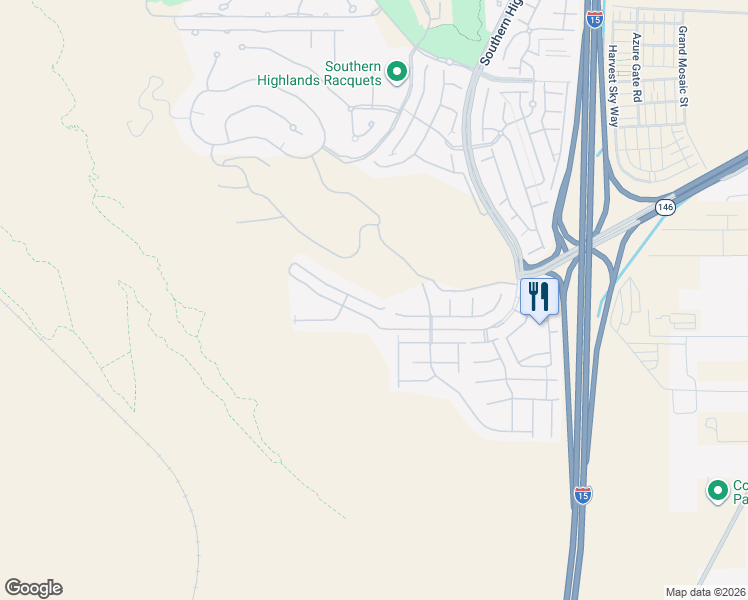 map of restaurants, bars, coffee shops, grocery stores, and more near 3843 Montone Avenue in Las Vegas