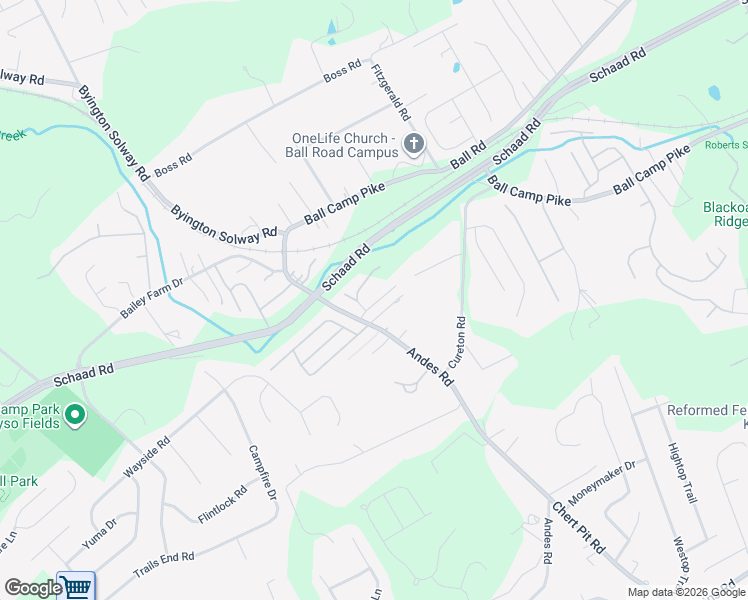 map of restaurants, bars, coffee shops, grocery stores, and more near 8353 David Tippit Way in Knoxville