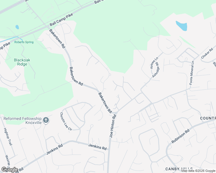 map of restaurants, bars, coffee shops, grocery stores, and more near 7608 Redwood Burl Lane in Knoxville