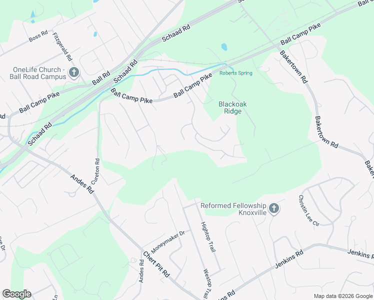 map of restaurants, bars, coffee shops, grocery stores, and more near 8133 Laurel Falls Lane in Knoxville