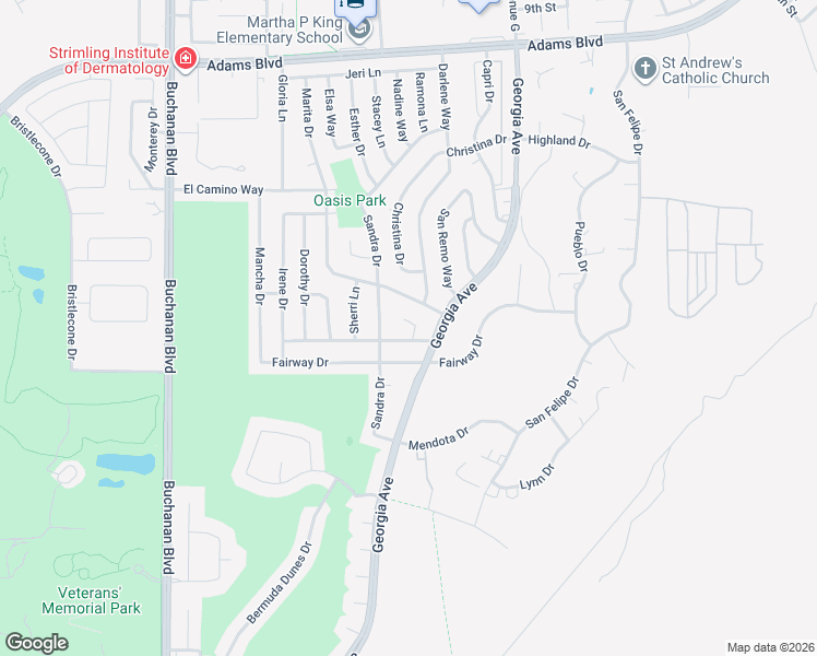 map of restaurants, bars, coffee shops, grocery stores, and more near 1536 Kay Court in Boulder City