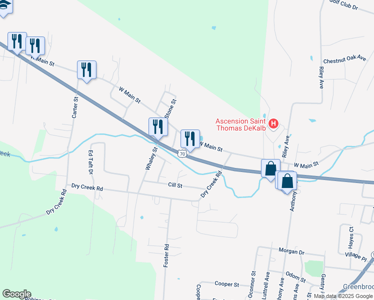 map of restaurants, bars, coffee shops, grocery stores, and more near in 