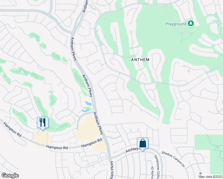 map of restaurants, bars, coffee shops, grocery stores, and more near 6 Perry Park Court in Henderson