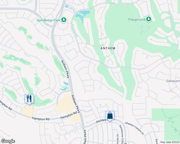 map of restaurants, bars, coffee shops, grocery stores, and more near 22 Colleton River Drive in Henderson