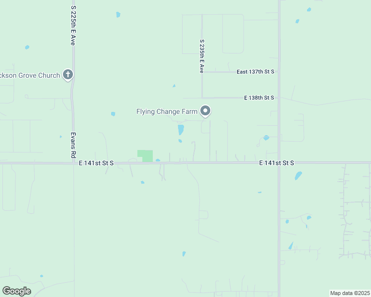 map of restaurants, bars, coffee shops, grocery stores, and more near 23389 East 141st Street South in Coweta