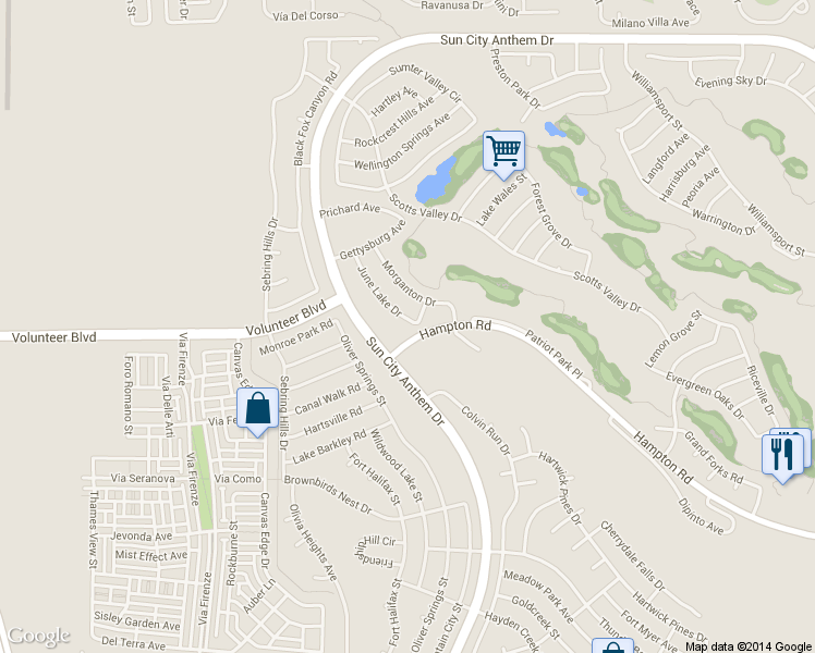 map of restaurants, bars, coffee shops, grocery stores, and more near 1879 June Lake Drive in Henderson
