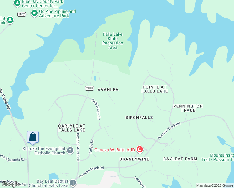 map of restaurants, bars, coffee shops, grocery stores, and more near 1121 Erins Way Lane in Raleigh