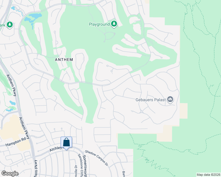 map of restaurants, bars, coffee shops, grocery stores, and more near 14 Hunt Valley Trail in Henderson
