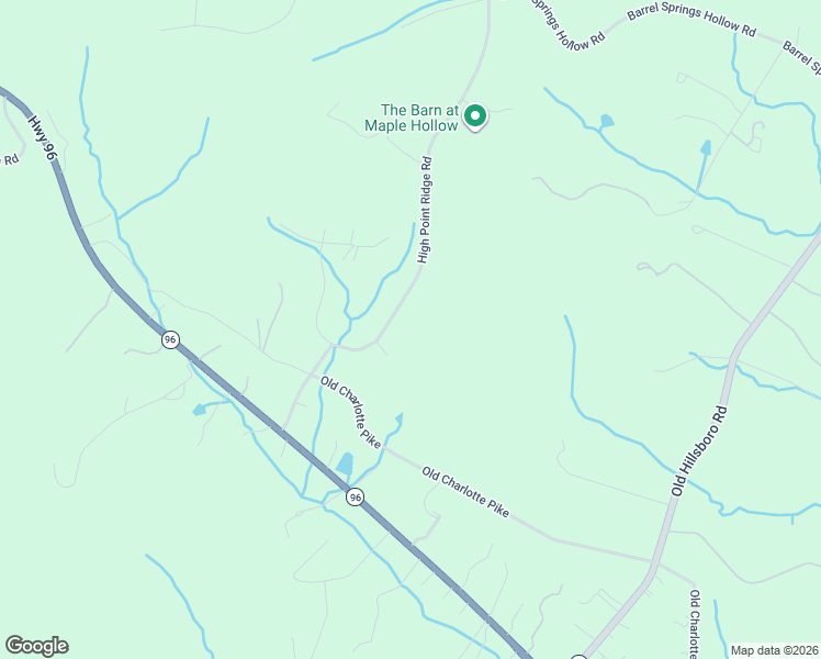 map of restaurants, bars, coffee shops, grocery stores, and more near 105 Indian Head Court in Franklin