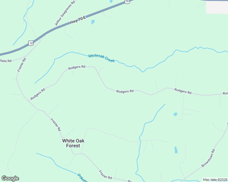 map of restaurants, bars, coffee shops, grocery stores, and more near 1095 Rodgers Road in Crossville