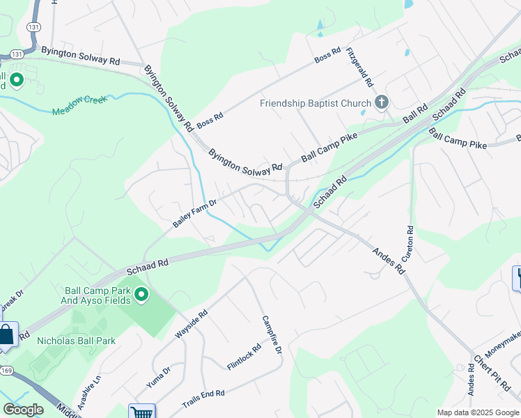 map of restaurants, bars, coffee shops, grocery stores, and more near 8512 Andes Crossing Way in Knoxville