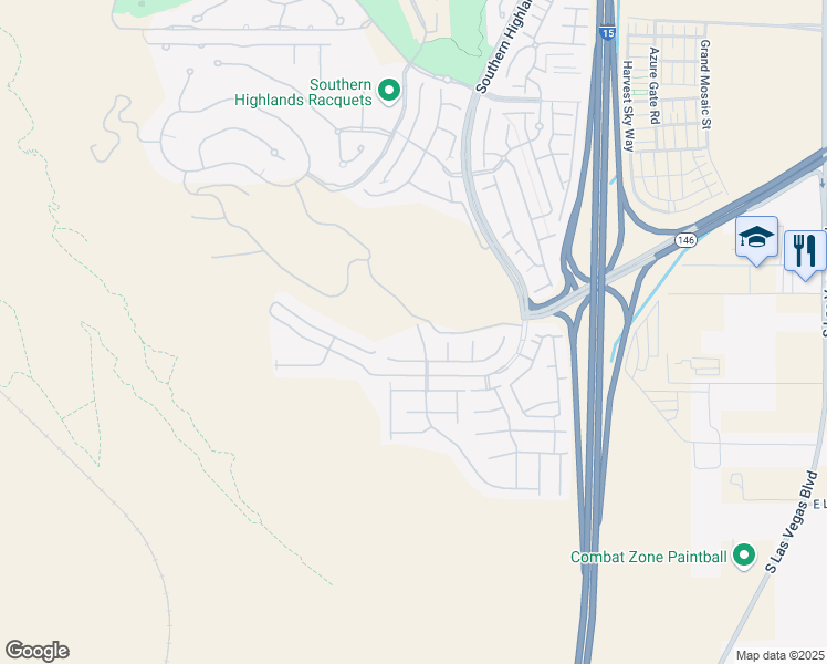 map of restaurants, bars, coffee shops, grocery stores, and more near 12617 New Providence Street in Las Vegas