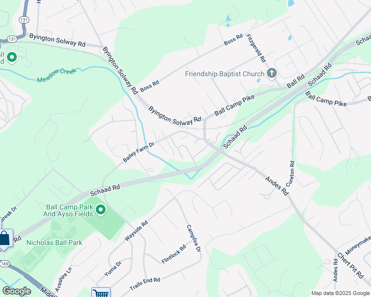 map of restaurants, bars, coffee shops, grocery stores, and more near 8512 Andes Crossing Way in Knoxville