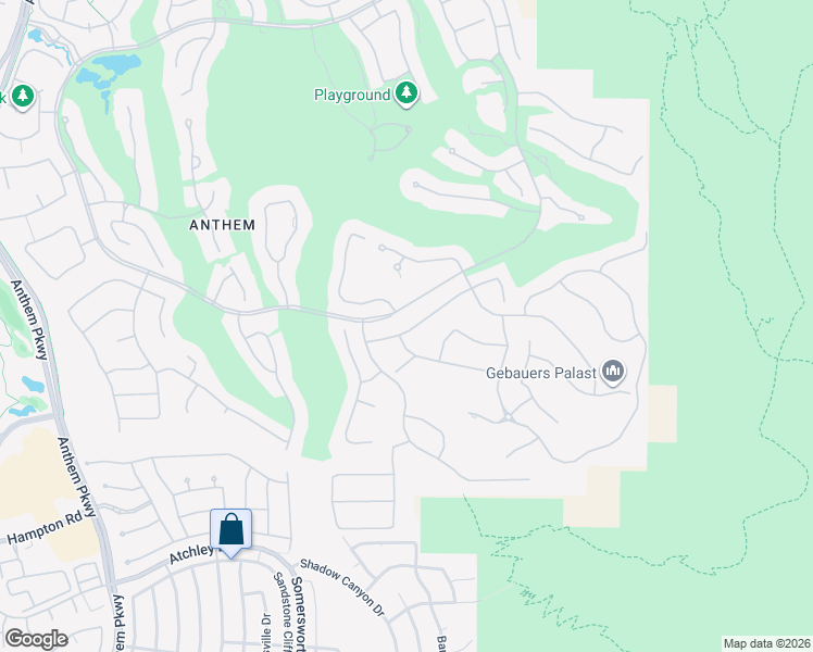 map of restaurants, bars, coffee shops, grocery stores, and more near 20 Hunt Valley Trail in Henderson