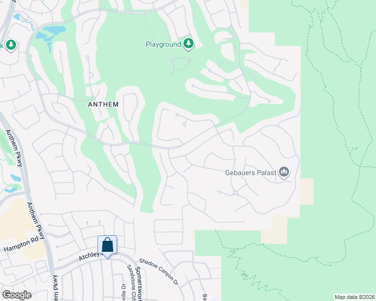 map of restaurants, bars, coffee shops, grocery stores, and more near 39 Golf Crest Court in Henderson