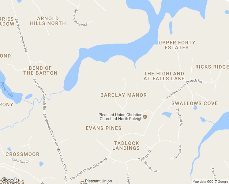 map of restaurants, bars, coffee shops, grocery stores, and more near 1217 Barclay Manor Way in Raleigh