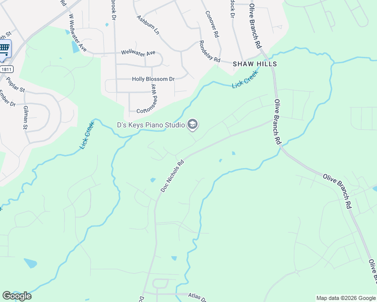 map of restaurants, bars, coffee shops, grocery stores, and more near 1206 Underbrush Drive in Durham