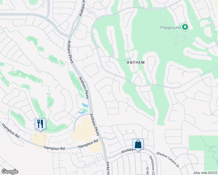 map of restaurants, bars, coffee shops, grocery stores, and more near 17 Winding Road in Henderson