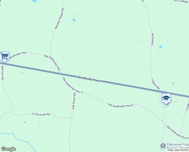 map of restaurants, bars, coffee shops, grocery stores, and more near 7348-7514 Smithville Highway in Sparta