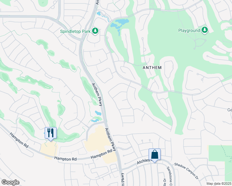map of restaurants, bars, coffee shops, grocery stores, and more near 8 Winding Road in Henderson