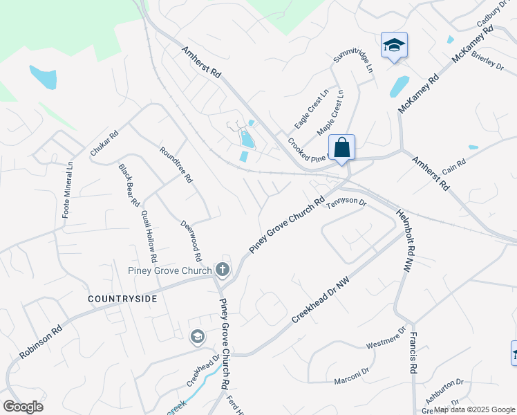 map of restaurants, bars, coffee shops, grocery stores, and more near 2205 Lucado Way in Knoxville