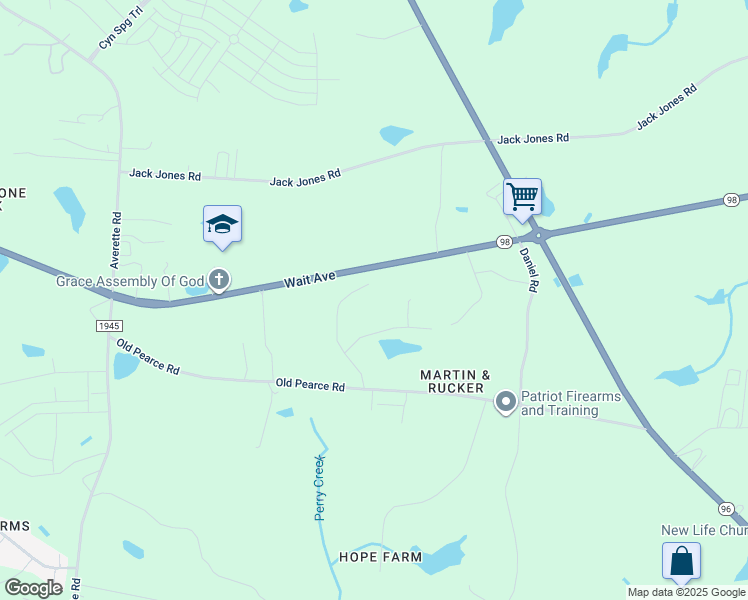 map of restaurants, bars, coffee shops, grocery stores, and more near 6628 Prescott Shore Drive in Wake Forest