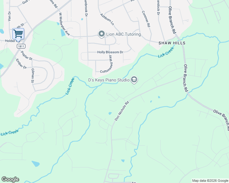 map of restaurants, bars, coffee shops, grocery stores, and more near 1019 Underbrush Drive in Durham