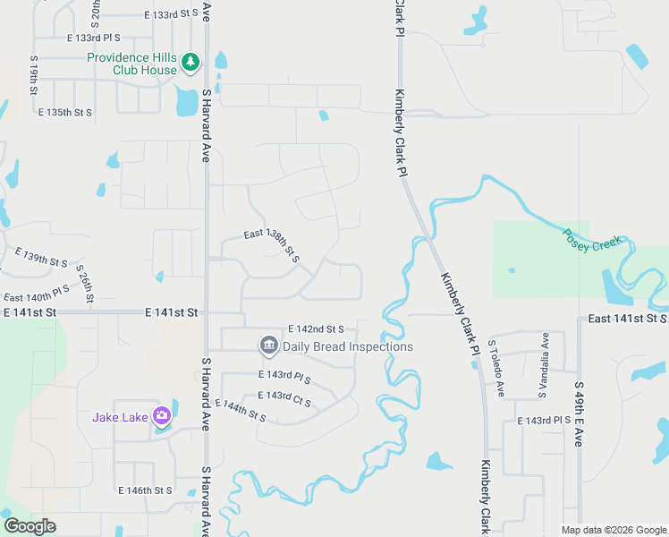 map of restaurants, bars, coffee shops, grocery stores, and more near 13810 South 27th Court in Bixby