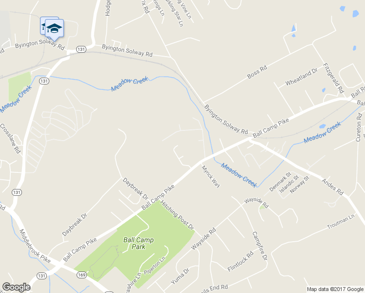 map of restaurants, bars, coffee shops, grocery stores, and more near 2544 Myloshane Lane in Knoxville