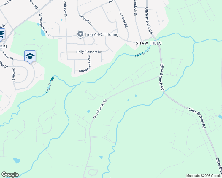 map of restaurants, bars, coffee shops, grocery stores, and more near 1235 Underbrush Drive in Durham