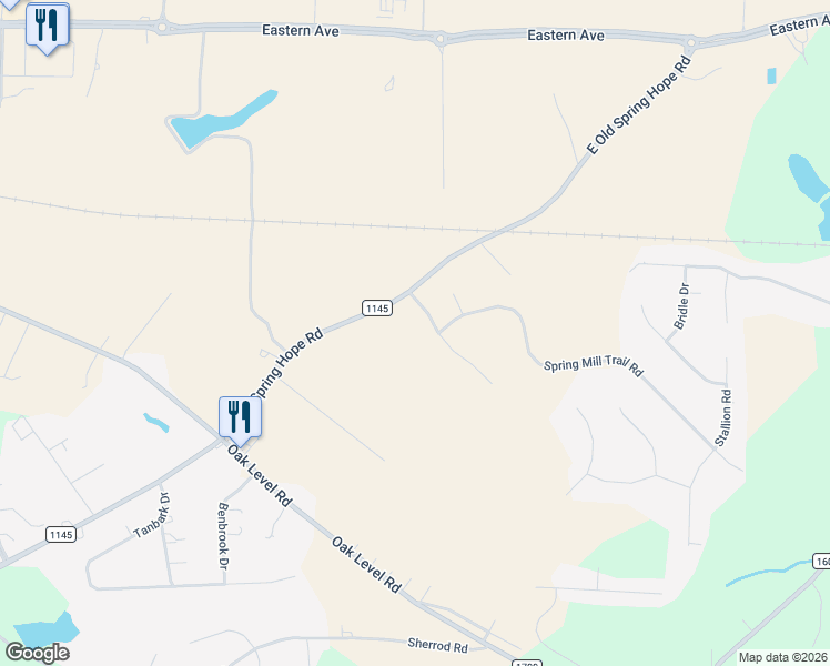 map of restaurants, bars, coffee shops, grocery stores, and more near 2857 Springtime Court in Nashville