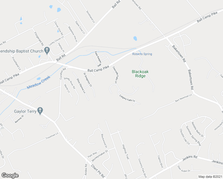 map of restaurants, bars, coffee shops, grocery stores, and more near 8118 Laurel Falls Lane in Knoxville