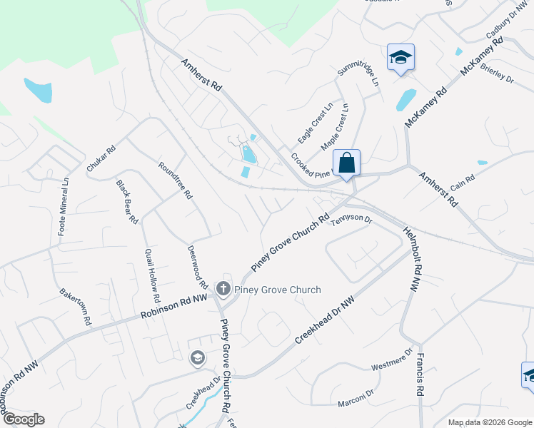 map of restaurants, bars, coffee shops, grocery stores, and more near 6264 Patel Way in Knoxville