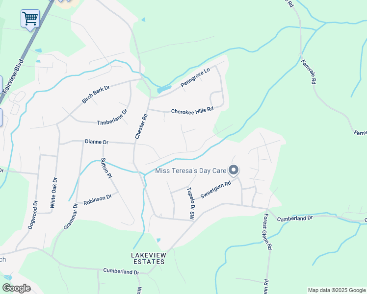 map of restaurants, bars, coffee shops, grocery stores, and more near 7301 Allans Ridge Lane in Fairview