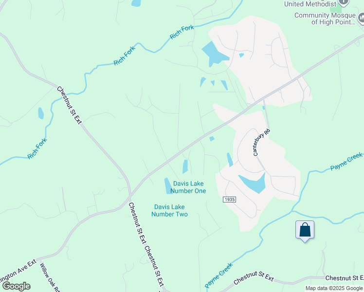 map of restaurants, bars, coffee shops, grocery stores, and more near 5002 Bennington Way in High Point