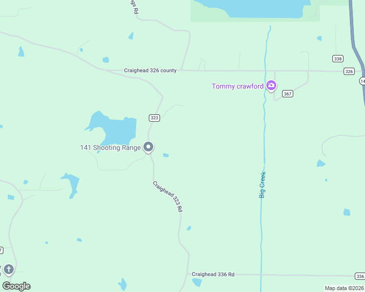 map of restaurants, bars, coffee shops, grocery stores, and more near 2766 County Road 323 in Jonesboro