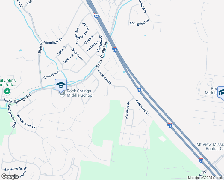 map of restaurants, bars, coffee shops, grocery stores, and more near 4002 Greentree Court in Smyrna