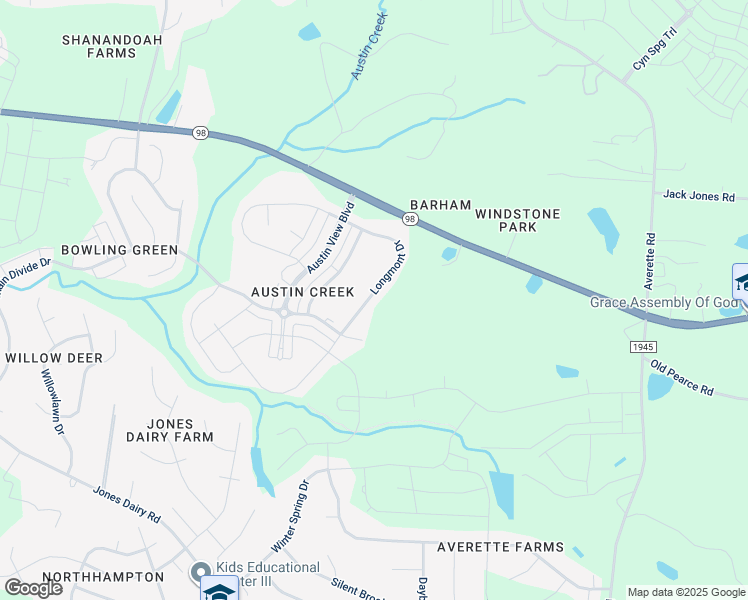 map of restaurants, bars, coffee shops, grocery stores, and more near 2045 Longmont Drive in Wake Forest